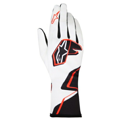alpinestars(アルパインスターズ) カートグローブ TECH-1 K RACE V2 GLOVES GRAPHIC 1 XLサイズ 2082 WHITE BLACK HOT ORANGE