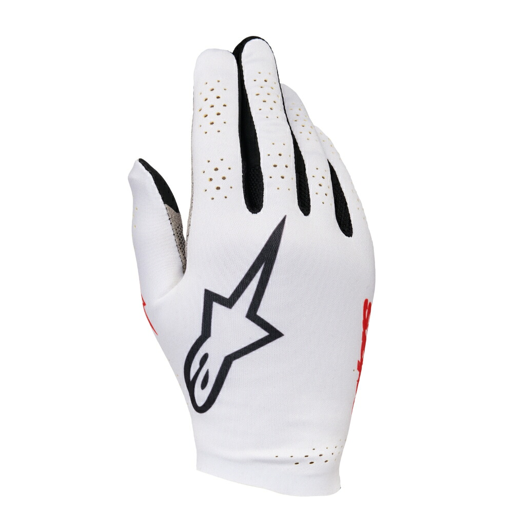 alpinestars(アルパインスターズ) Sim Racing グローブ SIM GLOVES GRAPHIC 1 (Mサイズ) 2065 SILVER ICE BLACK RED TANGERINE