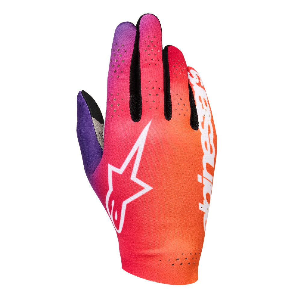 alpinestars(アルパインスターズ) Sim Racing グローブ SIM GLOVES GRAPHIC 2 (XLサイズ) 3179 ORANGE NEON PURPLE WHITE