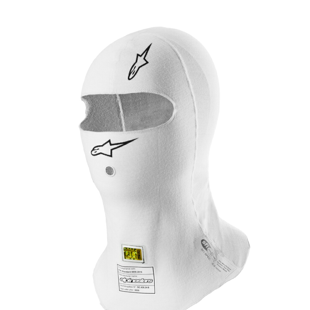 alpinestars アルパインスターズ アンダーウェア ZX EVO V3 BALACLAVA OSサイズ 20 WHITE [FIA8856-2018/SFI3.3基準に適合]｜ブートスポット