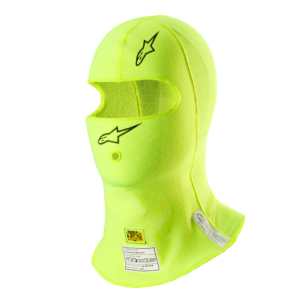 alpinestars アルパインスターズ アンダーウェア ZX EVO V3 BALACLAVA OSサイズ 55 YELLOW FLUO [FIA8856-2018/SFI3.3基準に適合]｜ブートスポット