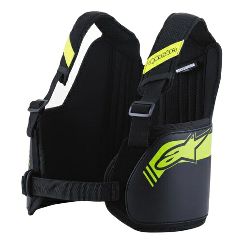alpinestars(アルパインスターズ) BIONIC RIB SUPPORT(ガードベスト) XL/3XL 胸囲107-122cm 155 BLACK YELLOW FLUO