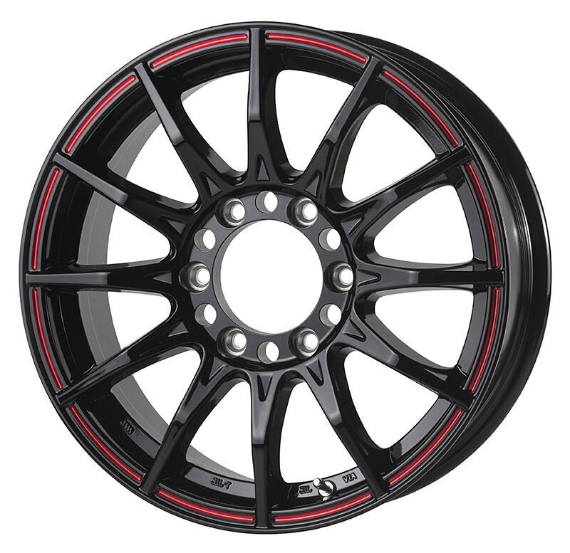 5ZIGEN ブラックマンGI 16インチX5.5J 5H/139.7 +20 グロスブラックレッドライン ジムニー用 [４本セット] 50,371円
