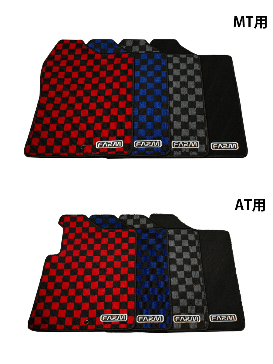 Motor Farm (モーターファーム) ジムニー JB23/33/43 フロアマット AT車用 (グレーチェック)