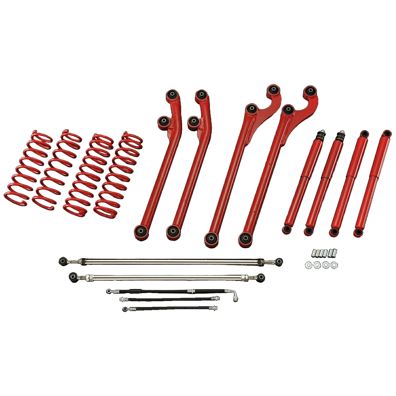 Motor Farm (モーターファーム) ジムニー JB23/33 サスペンションセット SSPRO 3インチUPキット(レッド) [納期確認要]｜ブートスポット 114,915円