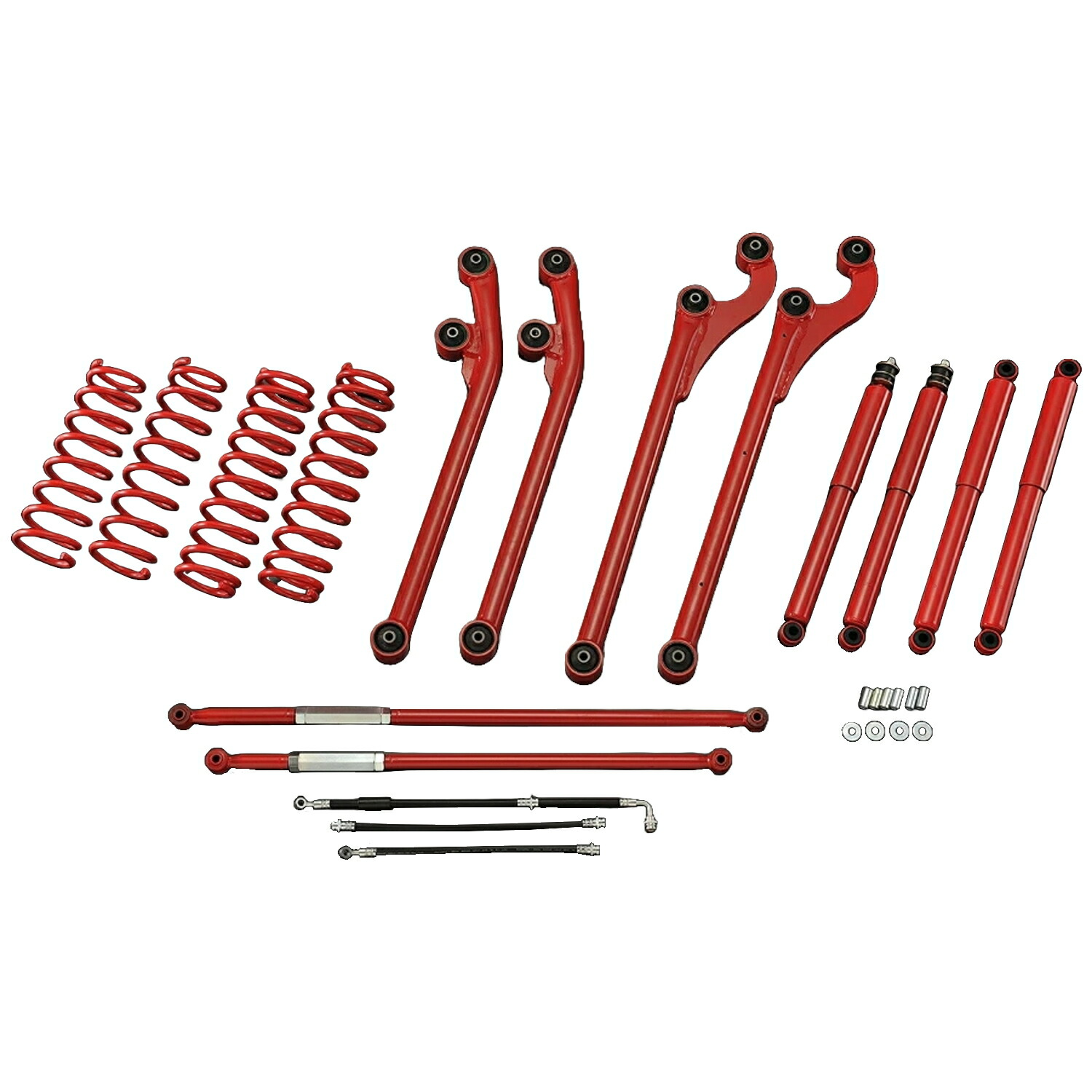 Motor Farm (モーターファーム) ジムニー JB23/33 サスペンションセット STPRO 2インチUPキット(レッド) [納期確認要]｜ブートスポット