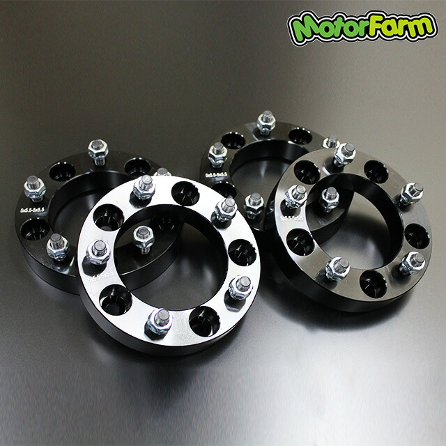 Motor Farm (モーターファーム) ワイドトレッドスペーサー 30mm 5H/139.7-P1.25 ブラック 4枚セット｜ブートスポット