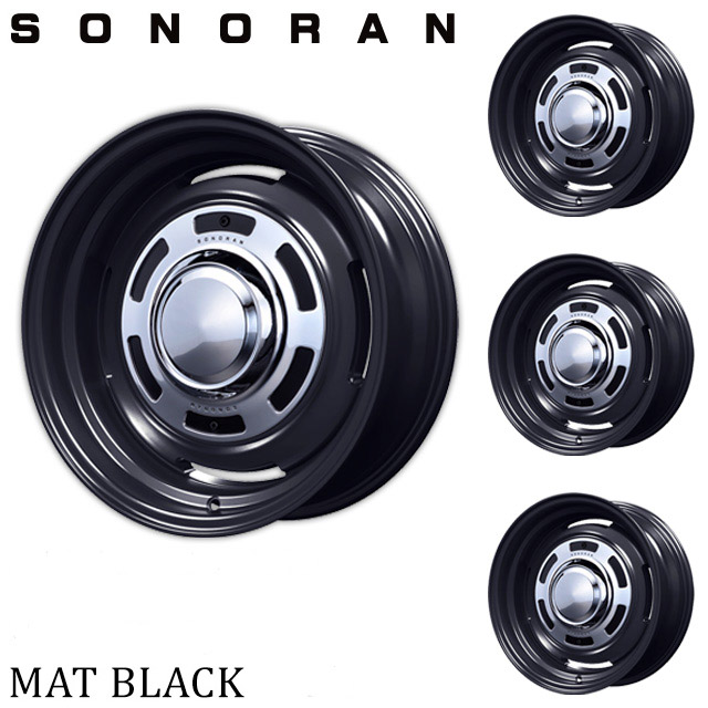Motor Farm (モーターファーム) SONORAN (ソノーラ) 16x6.0J 5H/139.7　-5 マットブラック ４本セット 71,753円