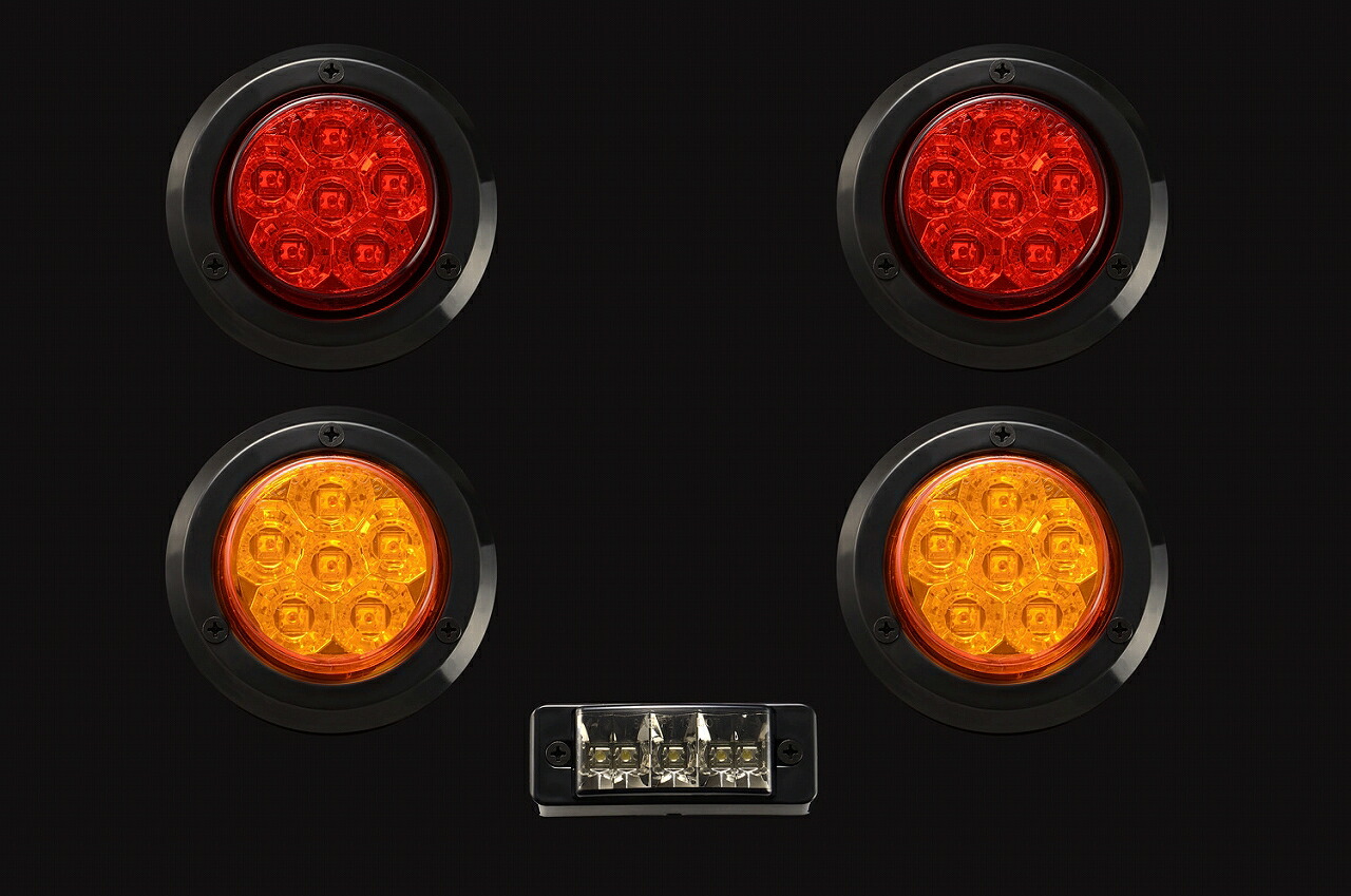 Motor Farm (モーターファーム) 汎用 煌LEDテールランプSET (S) ブラックリング｜ブートスポット 7,904円