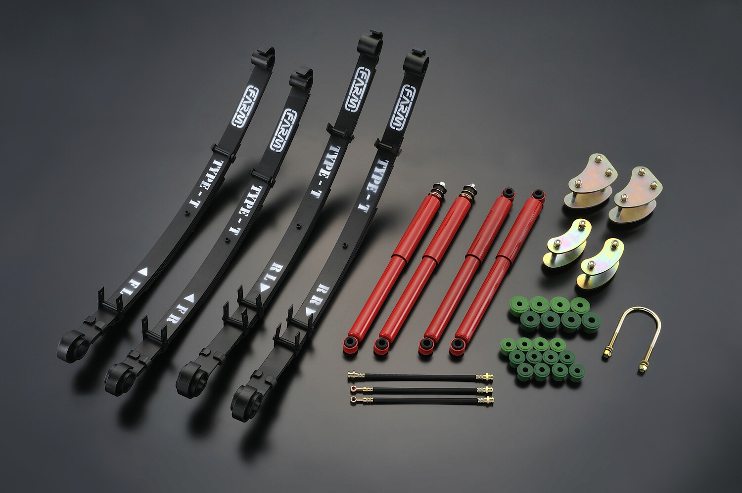 Motor Farm (モーターファーム) ジムニー JA71(前期)/SJ30(後期) 3インチUPキット(オフマスター) [リーフブッシュ：ミックス]