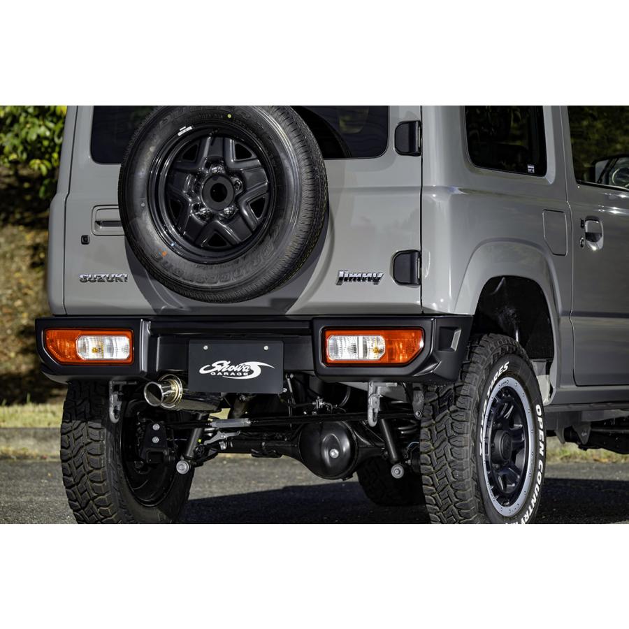 ショウワガレージ ABSリアバンパースポイラー タイプ2 塗装済み ジムニー JB64用 標準テール仕様 シボブラック ［E00431］【発送先限定】｜ブートスポット