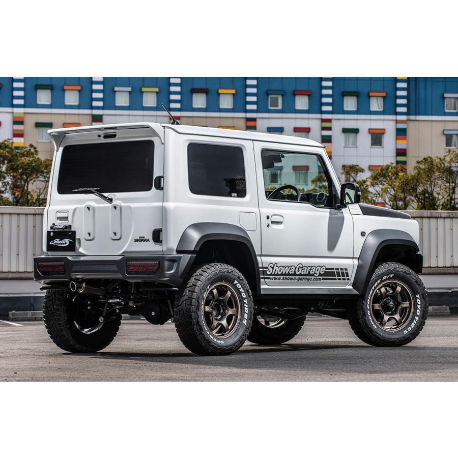 ショウワガレージ ABSリアバンパースポイラー タイプ1 塗装済み(シボブラック) ジムニーシエラ JB74用 ［E00651］【発送先限定商品】｜ブートスポット
