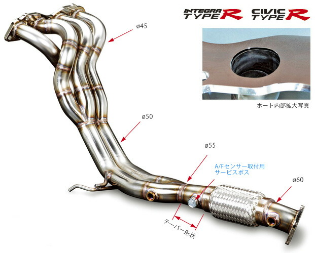 予約受付中 エキゾーストマニフォールド 4 2 1 戸田レーシング Sus ホンダ Ka Dc5 Ep3 インテグラtyper シビックtyper 排気系パーツ Call2inspect Net