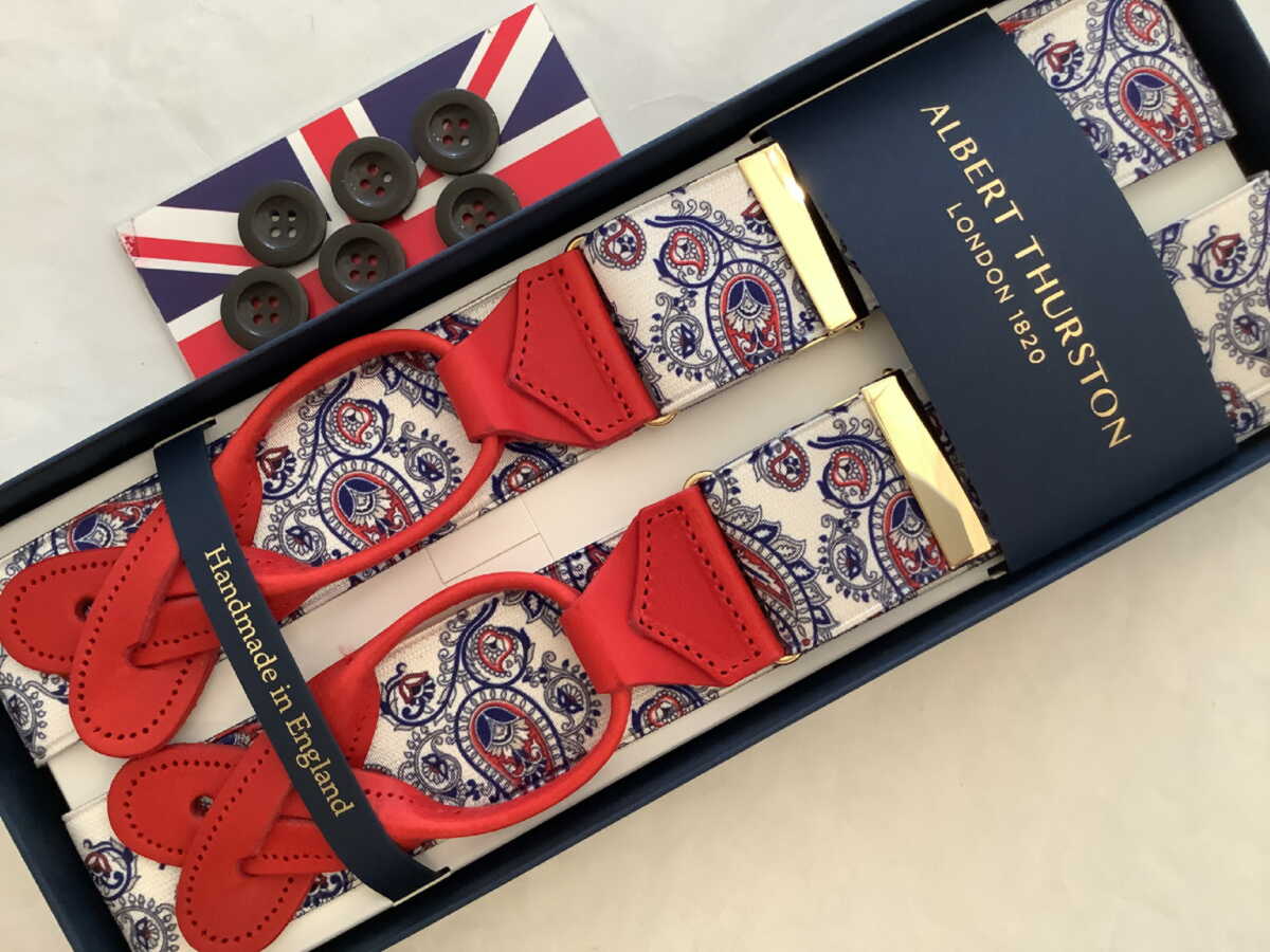 楽天市場】ALBERT THURSTON アルバートサーストン サスペンダー メンズ