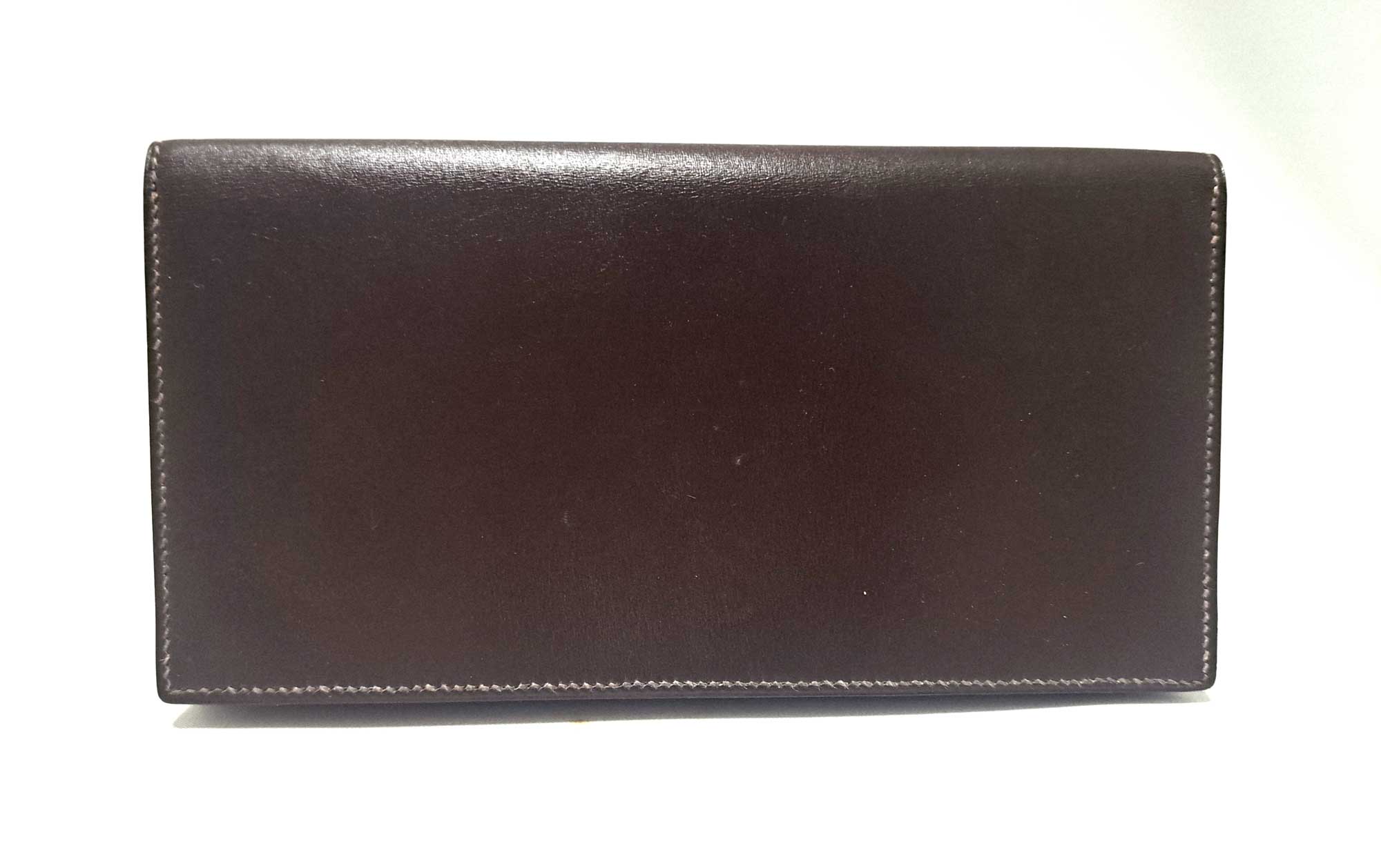 HERMES ブラウンレザー 二つ折り長財布 楽天市場】【財布】HERMES エルメス ベアン クラシック 2つ折長