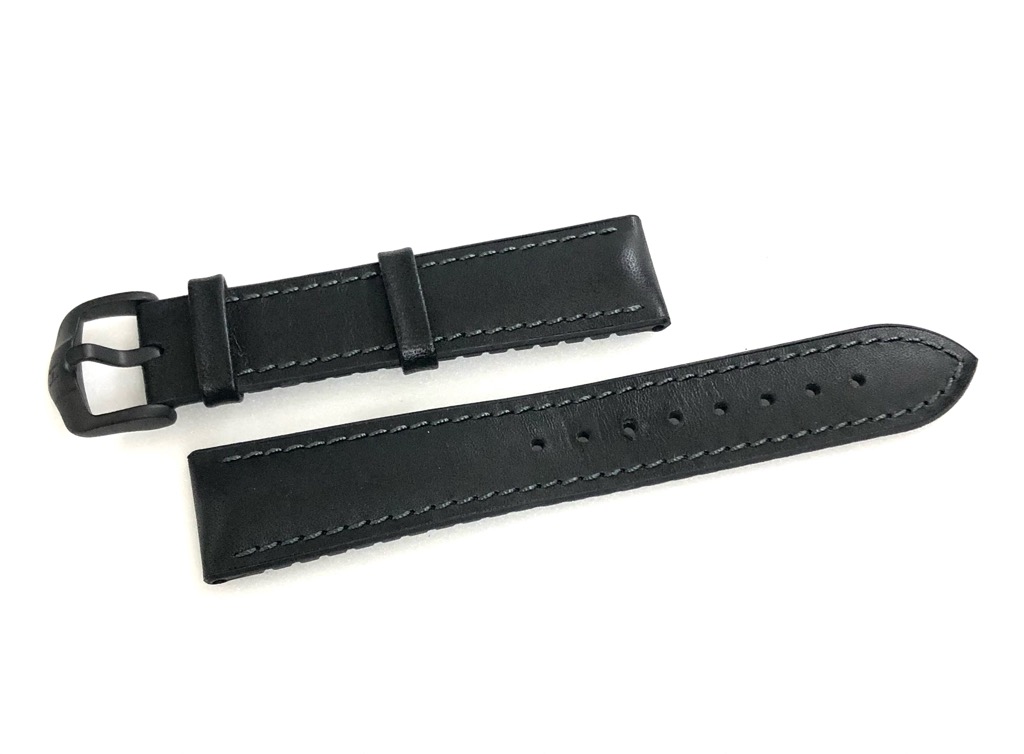 【楽天市場】ヒルシュ JAMES ジェームス 腕時計ベルト 20mm ブラック 艶消し 尾錠 カーフレザー 黒 ラバー カウチュークベルト