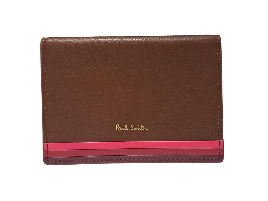未使用　Paul Smith ケース レッド　コラル　本革　ハート 楽天市場】ほぼ新品 未使用 ポールスミス ペアカードケース 2個セット