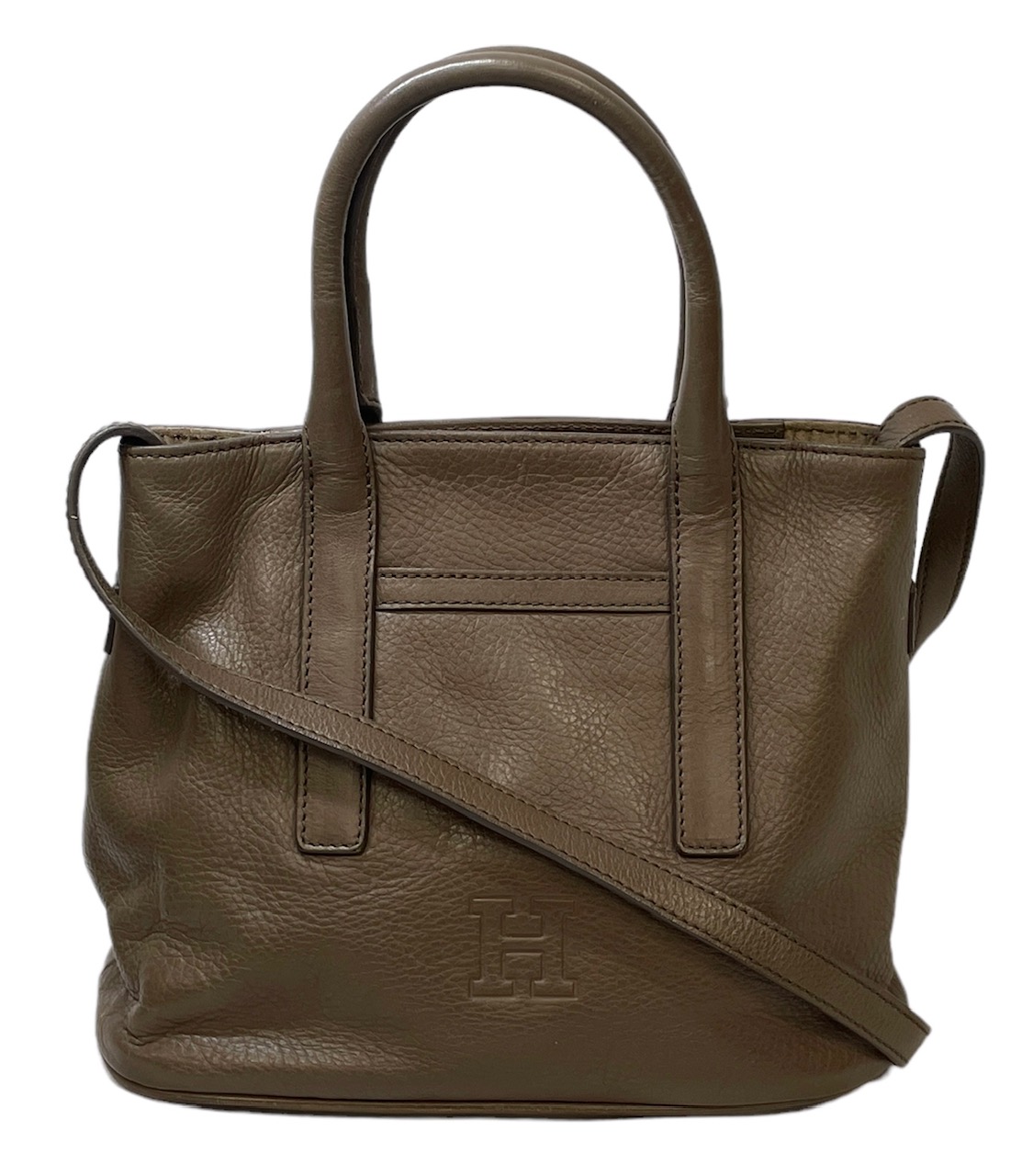 ヒロフ ２WAY ハンドバッグ ショルダーバッグ レザー セミショルダー ブラウン 茶色 HIROFU 【中古】 10,585円
