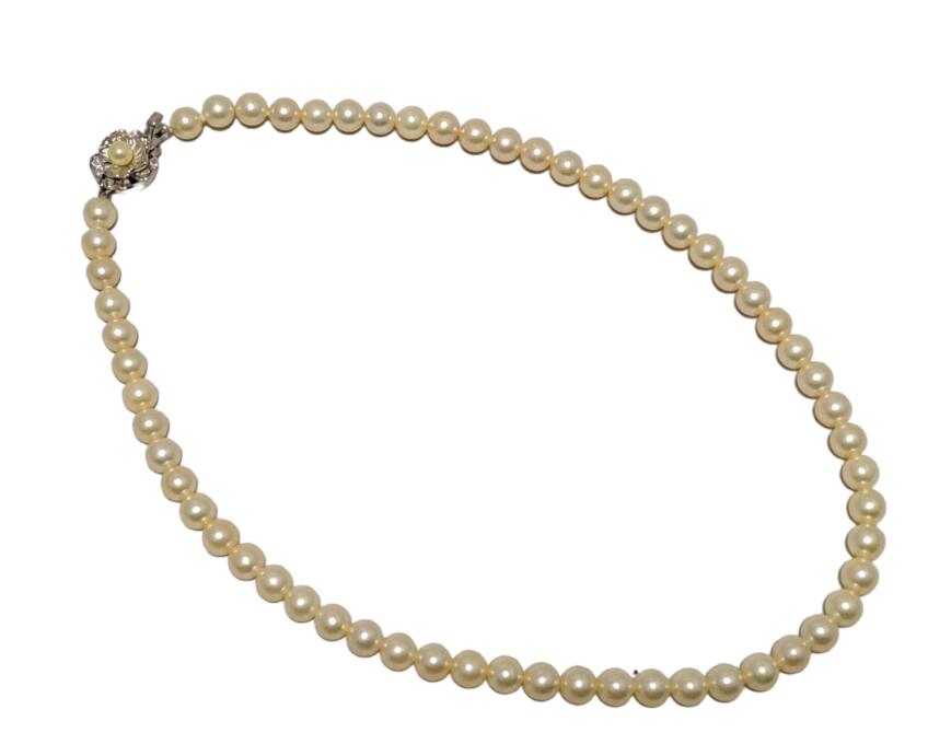 楽天市場】銀座 ジュエリーマキ 真珠 パール ネックレス シルバー