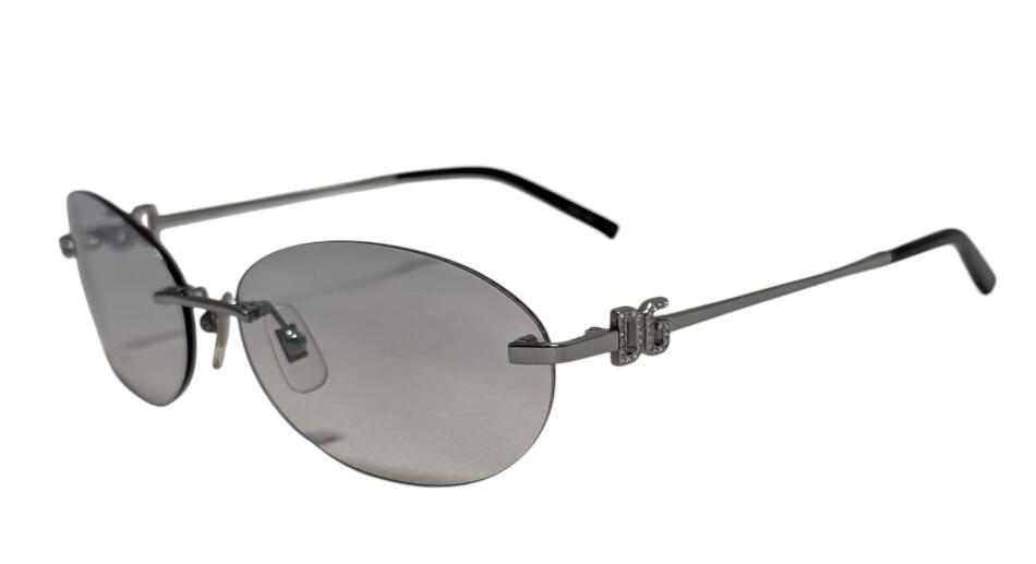 ドルチェ&ガッバーナ サングラス ラインストーン DG DG912S グレー アイウェア DOLCE&GABBANA ドルガバ メンズ レディース グラデーション 【中古】