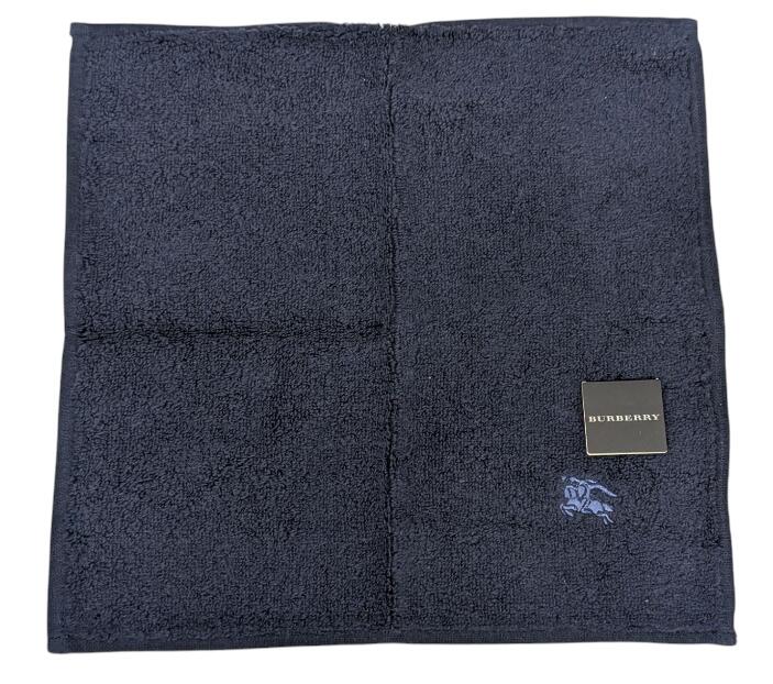 新品未使用 BURBERRY タオルハンカチとペンケース(ポーチ) セット 黒 BURBERRY バーバリー タオルハンカチ＆ペンケース(ポーチ