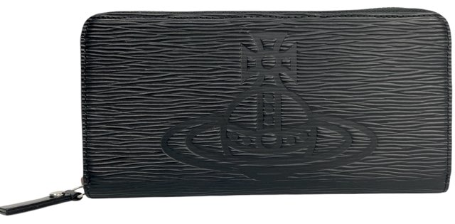 未使用 ヴィヴィアンウエストウッド 財布 ラウンドファスナー ブラック　黒 長財布 レザー　牛革　メンズ レディース オーブ　VWK845 Vivienne Westwood フロウ　ヴィヴィアン ブランド ハイブランド ギフト プレゼント 箱付 かっこいい おしゃれ　【中古】｜ブランディール店