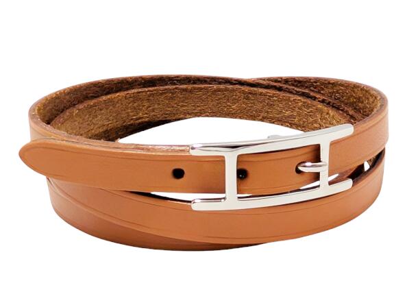 HERMES エルメス アピ3 ロングブレスレット ブラウンレザー シルバー金具 楽天市場】【ジュエリー】HERMES エルメス アピ3 ロング