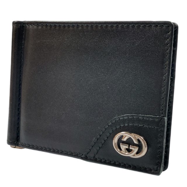 楽天市場】【財布】GUCCI グッチ ロゴ 2つ折り 札入れ マネークリップ