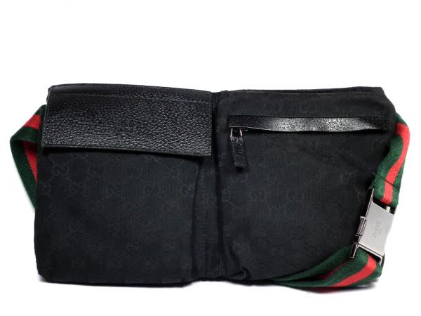 Brandeal Rakuten Ichiba Gucci Waist Bag Belt 28566 Sherry Gucci Waist Bag Belt 28566 Sherry Black Shoulder Uni Hip Pouch Gg Canvas Mens Las