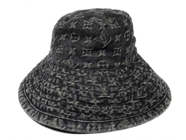 Brandeal Rakuten Ichiba Shop: Louis Vuitton Hat ladies L Monogram Black Black LV Hat Mint denim ...