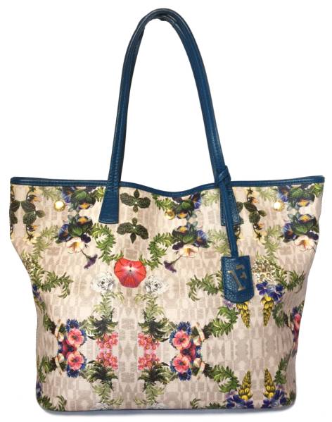 Brandeal Rakuten Ichiba Furla Tote Bag Fl Flower Shoulder Furla Tote Bag Fl Flower Shoulder Womens Blue Pvc