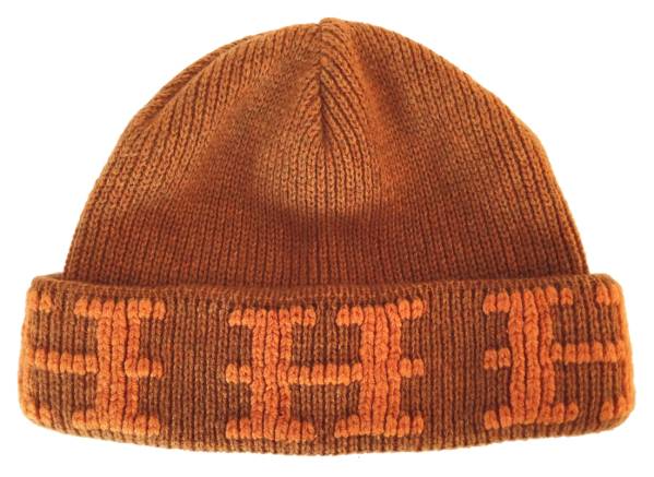 【楽天市場】新品同様 エルメス 帽子 ニット帽 ニットキャップ ブラウン オレンジ カシミヤ ニット帽子 Hマーク HERMES メンズ