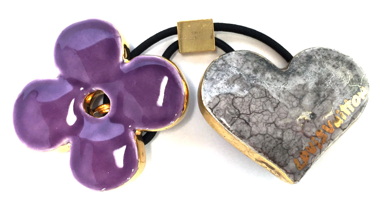 希少 ルイヴィトン ヘアキューブ Louis Vuitton ヘアアクセサリー ヘアゴム ゴールド パープル ルイヴィトン ヘアキューブ Louis Vuitton レビューで送料無料 Institutoedinheiromarica Org