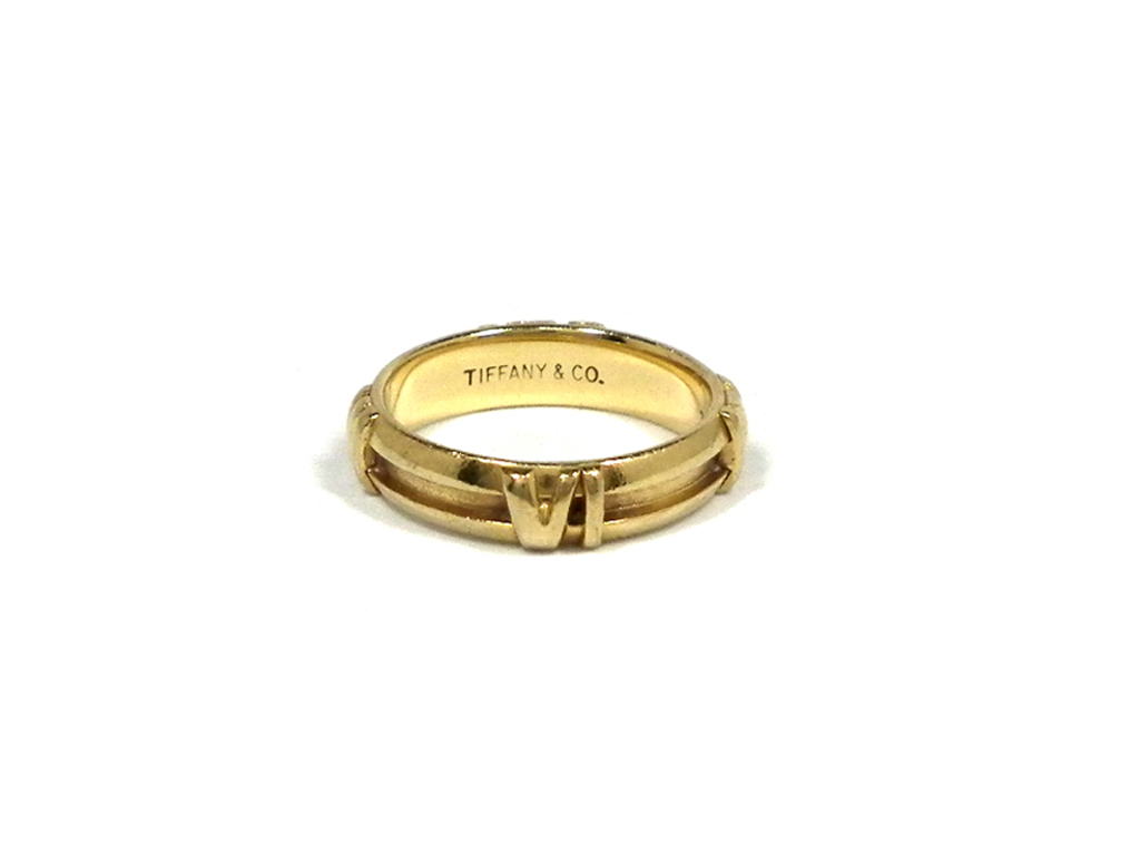 【楽天市場】【値下げ】ティファニー アトラスリング 指輪 アトラス リング 750YG 10号 18金 K18 イエローゴールド ゴールド