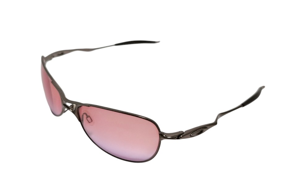 オークリー サングラス クロスヘア Crosshair S スモールサイズ small ブラウン系クローム メタルフレーム 金属フレーム メンズ レディース OAKLEY 【中古】｜ブランディール店