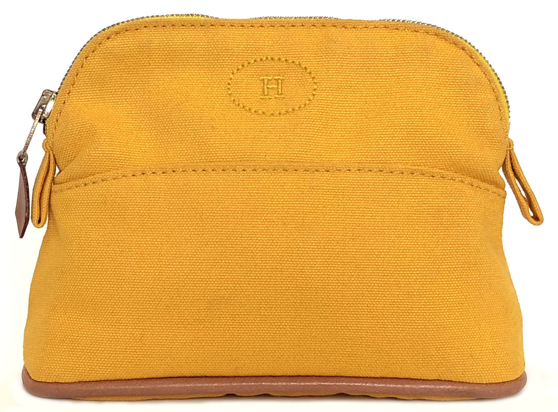 Hermes - 【中古】 エルメス ボリード ポーチミニミニ 旧型 キャンバス