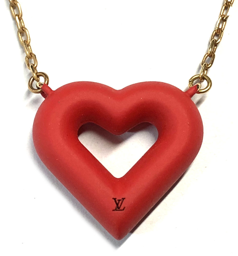 楽天市場 ルイヴィトン ネックレス ペンダント ハート ゴールド M Lv V レッド 赤 レディース アクセサリー 美品 ｌｖ Louis Vuitton ルイ ビトン ルイ ヴィトン ルイビトン 中古 ブランディール楽天市場店