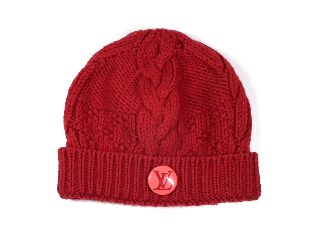 【楽天市場】ルイヴィトン ニット帽 ボネ・コンスタンス M74447 ニットキャップ レッド 赤 ニット 帽子 ロゴ ビトン LOUIS
