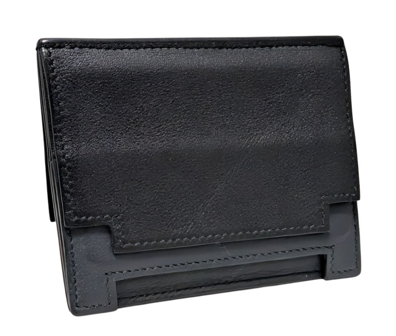 エルメス カードケース ミュルチプリ ブラック 黒 じゃばら Ｈデザイン ヴォースイフト メンズ レディース ＨＥＲＭＥＳ 【中古】