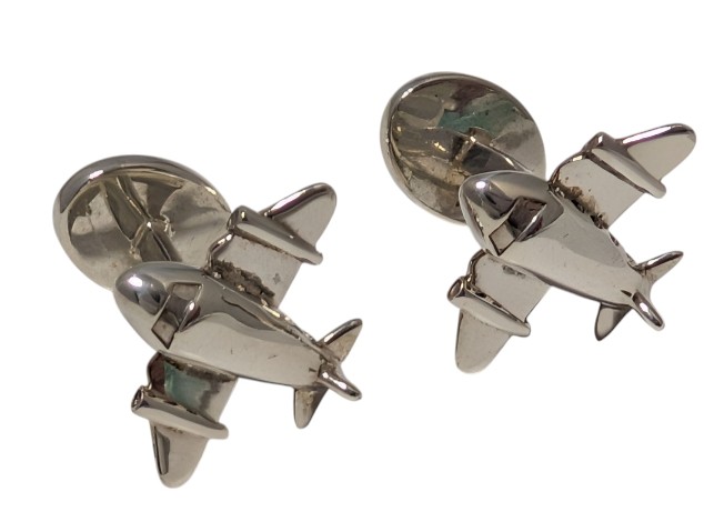 ティファニー カフス カフリンクス 飛行機 シルバー SV925 TIFFANY&Co. メンズ TIFFANY 【中古】