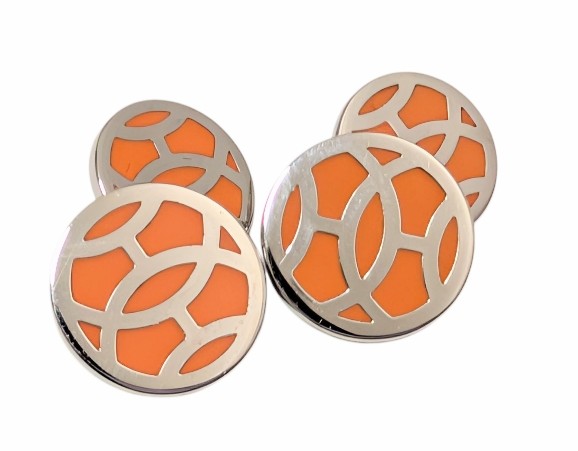 HERMES カフリンクス （カフスボタン）レザー オクタゴン HERMES カフリンクス レザー オクタゴン