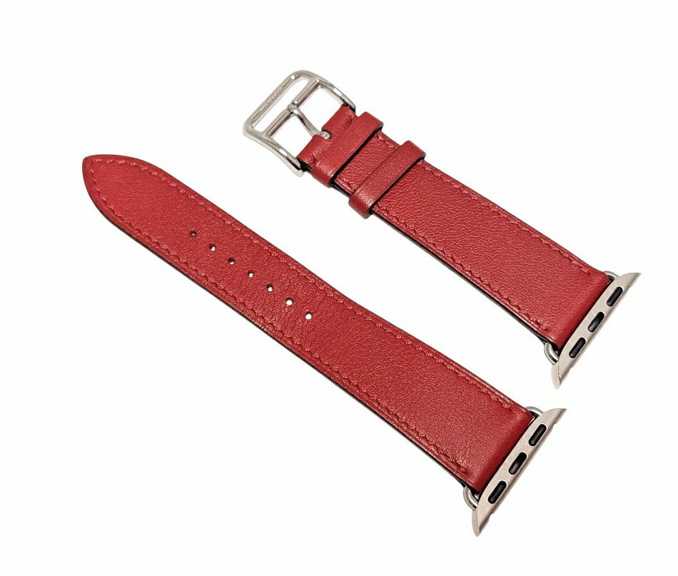 美品✨HERMES エルメス アップルウォッチ用ベルト ヴォースイフト レッド 楽天市場】未使用品 エルメス HERMES Apple watch バンド レザー 本革