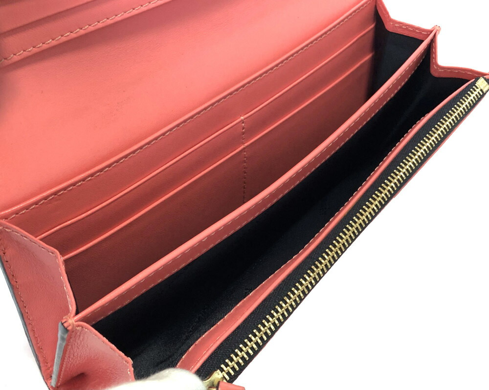 楽天市場 バーバリー 長財布 レザー 型押し ピンク 財布 レディース 二つ折り財布 二つ折り長財布 ゴールド金具 ロゴ ｂｕｒｂｅｒｒｙ 中古 ブランディール楽天市場店