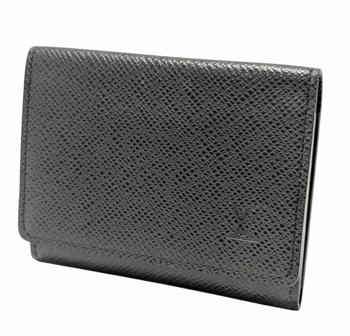 【IC搭載】ルイヴィトン　アンヴェロップカルトドゥヴィジットNM　タイガ　黒 美品】ルイヴィトン アンヴェロップ・カルト ドゥ ヴィジット NM