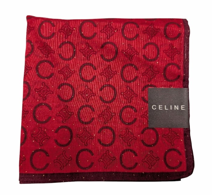 CELINE セリーヌ　スカーフ　ハンカチ　綿100% 7点 楽天市場】未使用 セリーヌ ハンカチ ジュエリー ピンク