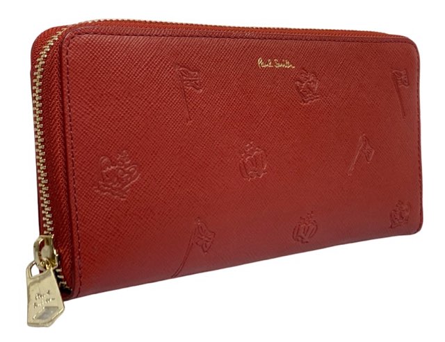 楽天市場】未使用 ポールスミス 財布 ラウンドジップ長財布 型押し