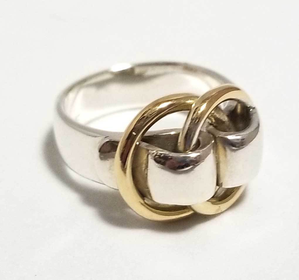 エルメス リング ドゥザノー 指輪 コンビ シルバー ゴールド Sv925 K18 11号 Hermes レディース メンズ 美品 中古 Fitzfishponds Com