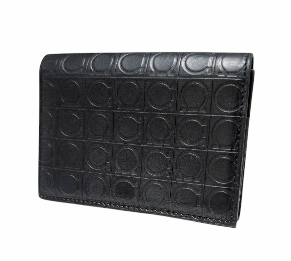 新品未使用！サルヴァトーレフェラガモ　カードケース　名刺入れ　ブラック　黒 Salvatore Ferragamo サルヴァトーレ フェラガモ 名刺入れ