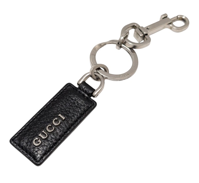 GUCCI レザー キーリング 黒　新品 楽天市場】GUCCI グッチ キーリング キーチャーム クロシェット