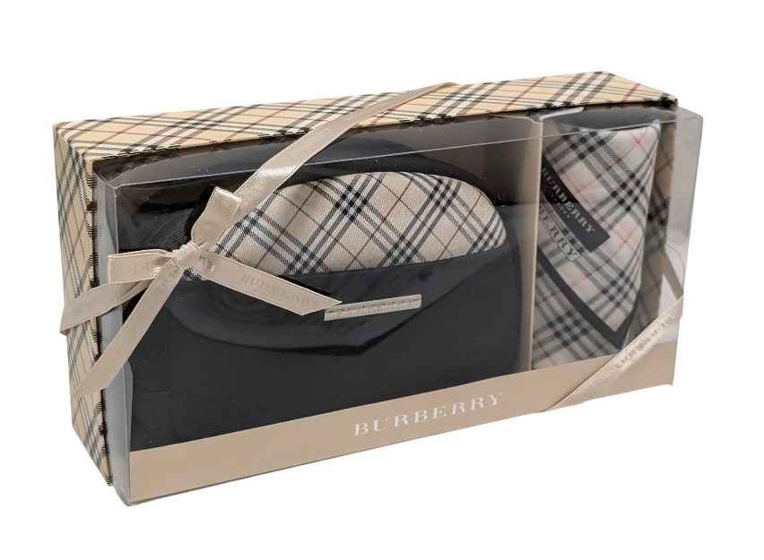 楽天市場】未使用品 バーバリー BURBERRY ポーチ ハンカチ